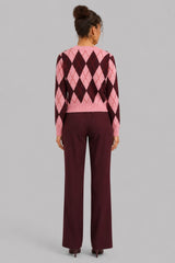 Cardigan Feminino Tricot Diamond