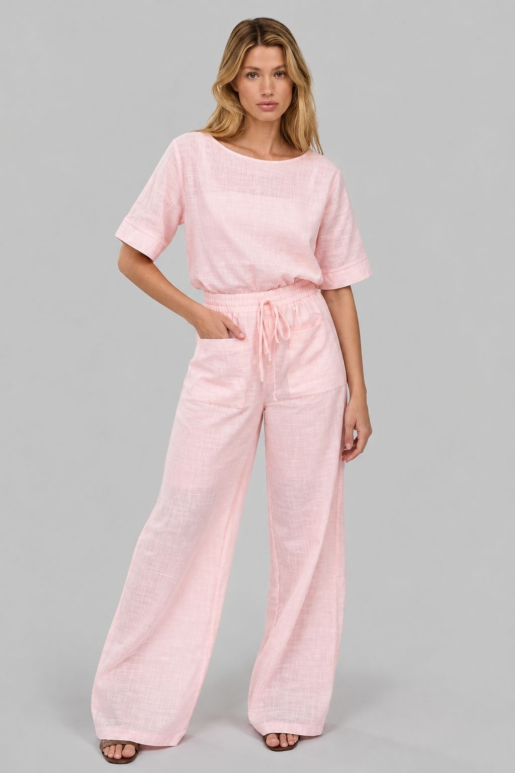 Conjunto De Linho Feminino Calça e Blusa Josi