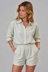 Conjunto De Linho Feminino Short e Blusa Mavi