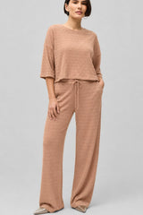 Conjunto Feminino Calça e Blusa Canelado Marta