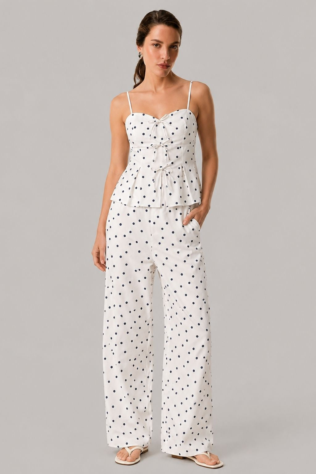 Conjunto Feminino Calça e Blusa Poá