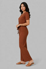 Conjunto Feminino Fresco Marrom Veraneio