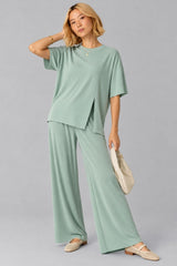 Conjunto Modal Tech Calça E Blusa Ananda
