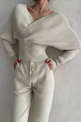 Conjunto Suéter e Calça Tricot Feminino Sacha