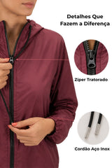 Jaqueta Corta Vento Impermeável  Feminina Fabia