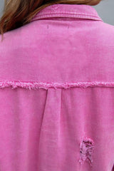 Jaqueta Jeans Feminina Colorida Andy