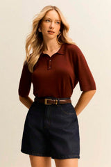 Short Jeans Escuro Feminino Yvi