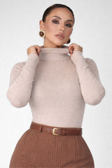 Suéter Feminino Tricot Gola Alta Claudia - COMPRE 2 LEVE 3