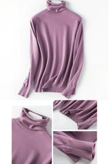 Suéter Feminino Tricot Gola Alta Hery
