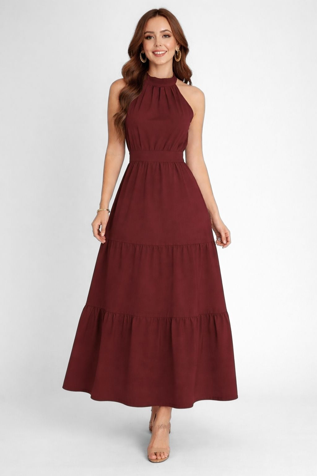 Vestido 3 Marias Longo Marsala Kleo