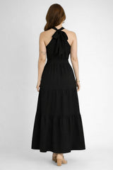 Vestido 3 Marias Longo Preto Kleo
