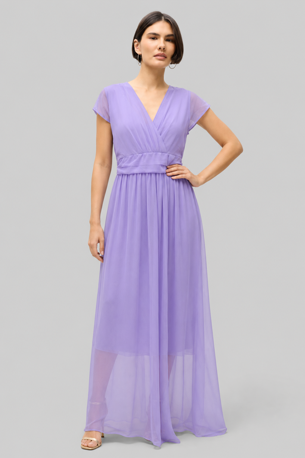 Vestido Longo De Festa Decote Em V Adalia