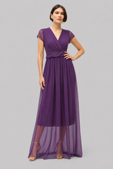 Vestido Longo De Festa Decote Em V Adalia